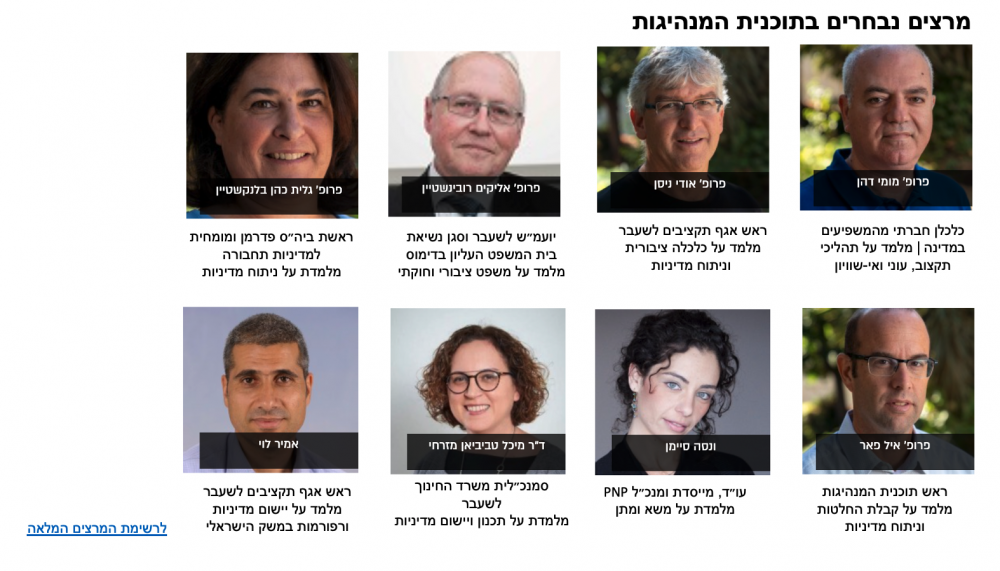 מרצים